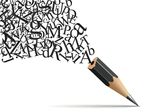 Letras y lápiz